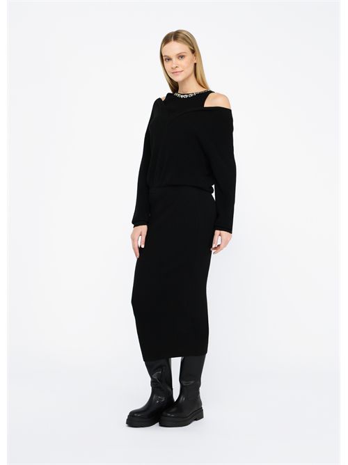 Abito in maglia con ricami gioiello LIU JO | MF5161MA85Q/22222